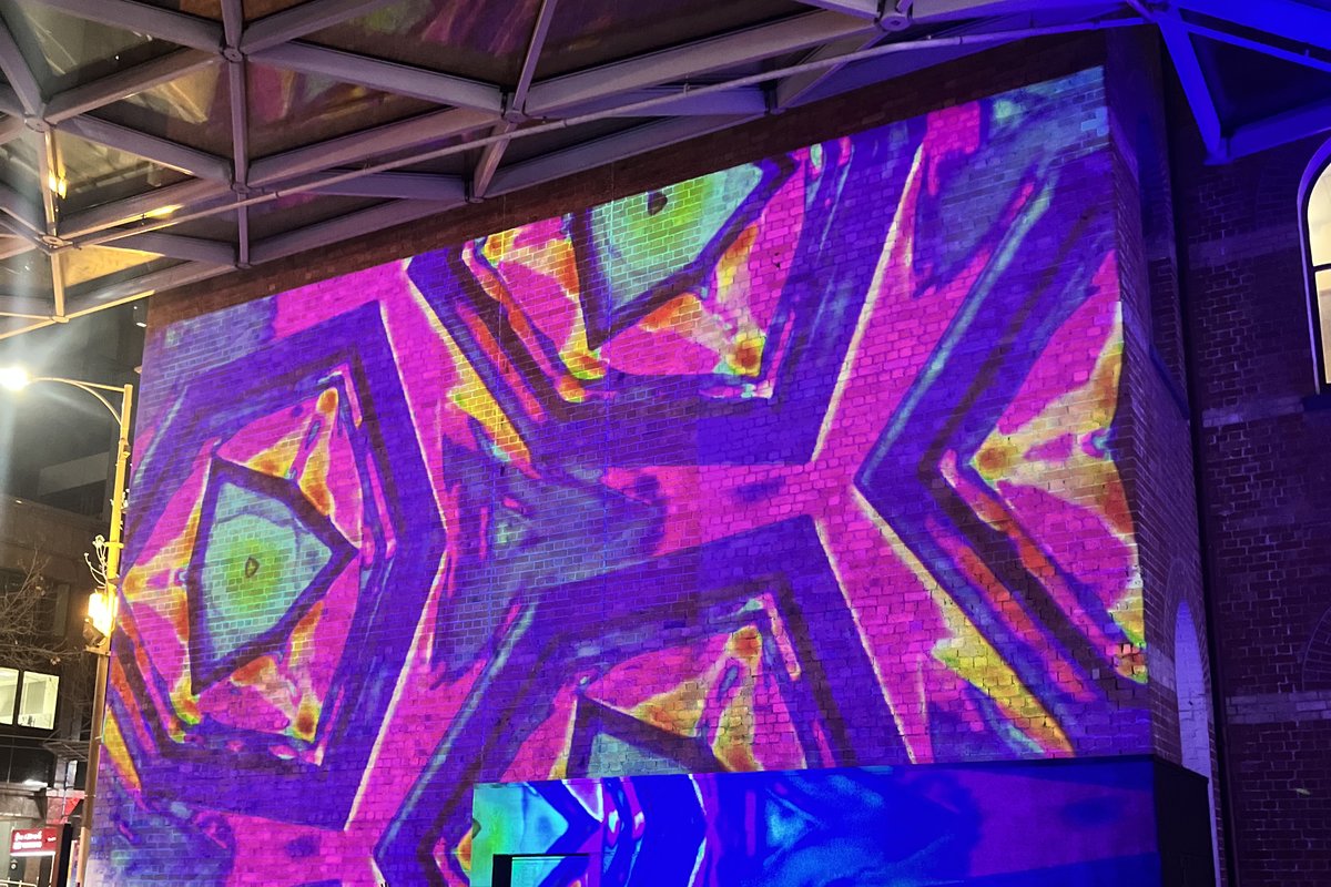 Rialto Aglow: A Neon Winter Wonderland — 1